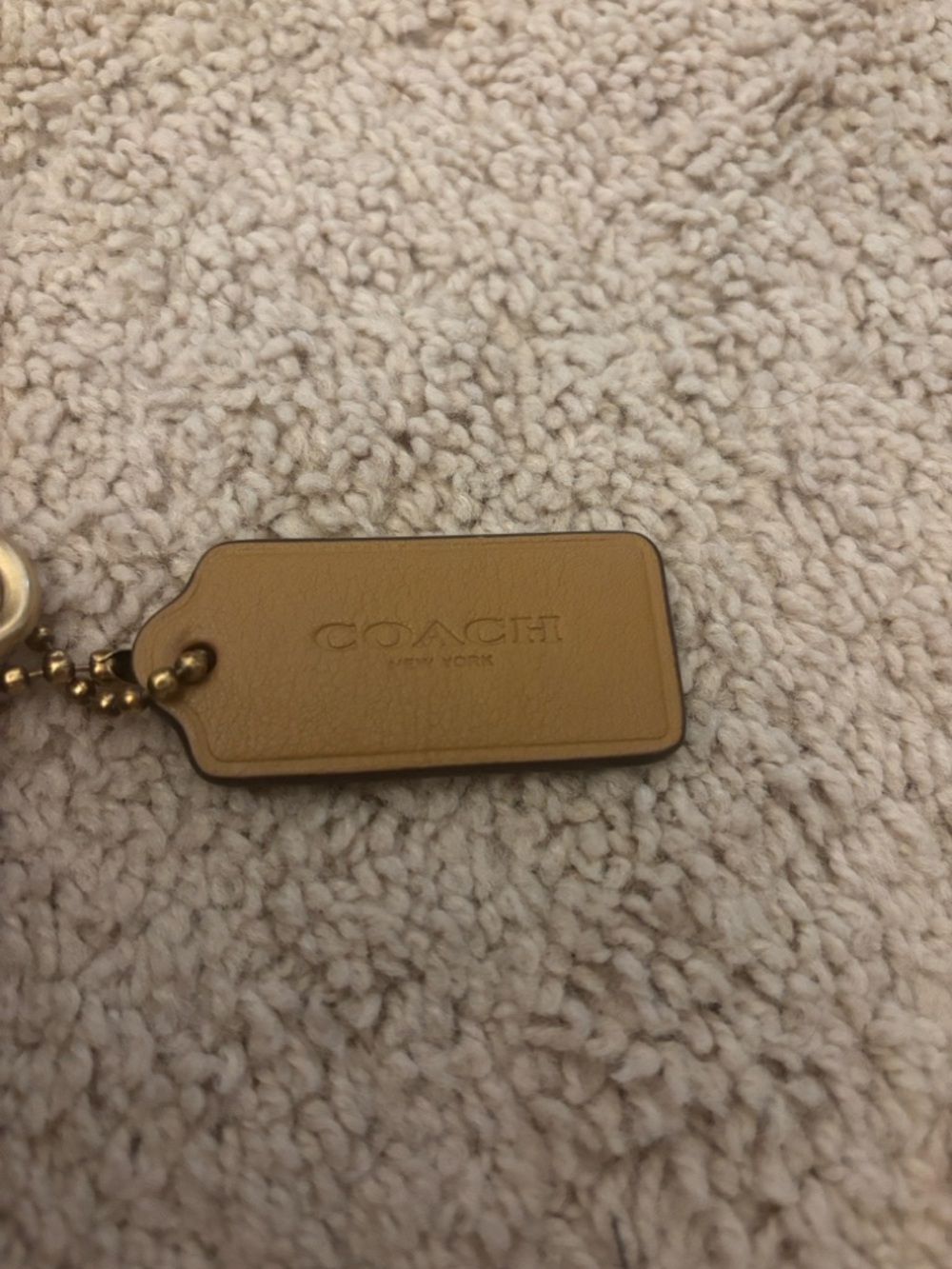 Coach Tabby Honey Brown Leather Shoulder Bag with Gold Chain - Picture 5 of 9